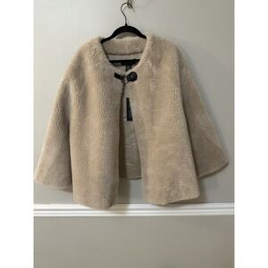 Rachel Zoe Women's Faux Fur Cape One Size NWT